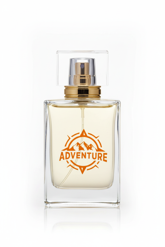 ADVENTURE fragrance on white background