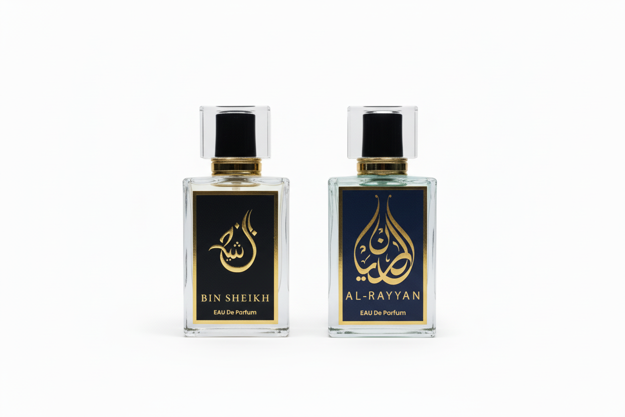 Bin Shaikh and Al-Rayaan on white background
