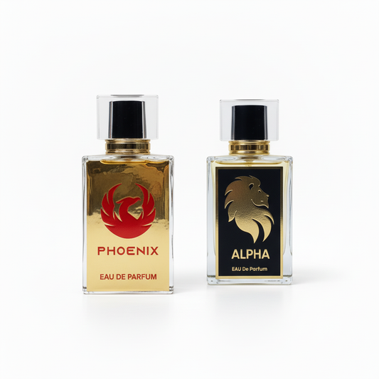 Phoenix and Alpha white background