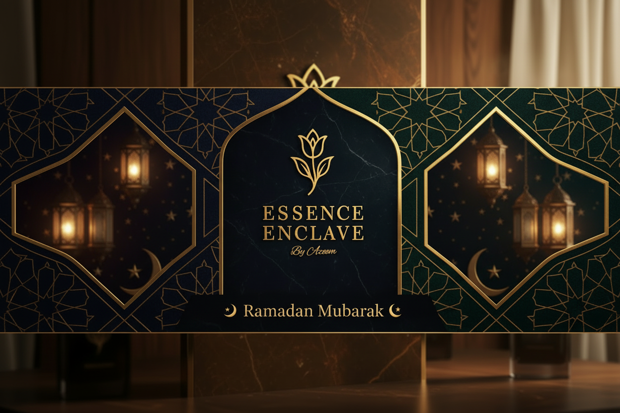 Ramadan Theme with Essence Enclave Logo - Dark
